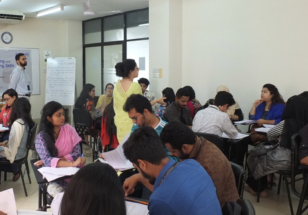 A skills workshop in progress at ULAB